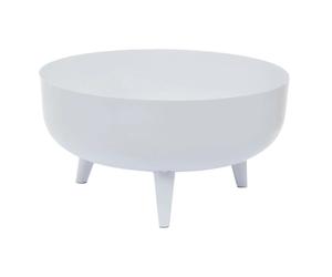 Alina Footed Planter Solid Iron Frame White Finish Charming Live Plants Home Dec