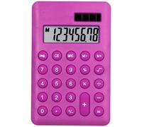 Alina Handheld Mini Pocket Calculator | 8 Digit Display | Battery Small Basic Fully Functional | Fun School Kids Home Office Nurse Colourful Party Gift Event Stocking Filler (1, Pink)