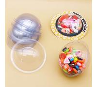 Alinacutle 20PC Half Ball Clear Plastic Candy Dome Holders Chocolate Money Card Shaker Transparent Blister Clamshell Packing Covers for DIY Gift Box