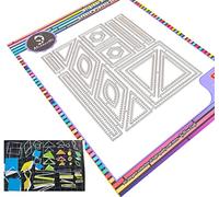 Alinacutle Geometry Puzzle Set Metal Die Cut Cutting Dies Quilting Dies Quilt Card Template Paper Craft Die-cuts for Scrapbooking,DIY Paper Craft Album