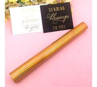 Alinacutle Gold Laser Toner Reactive Foil Roll Metallic Transfer Hot Foil Sheet for Scrapbooking Paper Crafts/Planner/Invitation, 7.60IN Width,16.40FT Length,1/PK