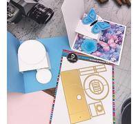 Alinacutle Golden Cut Dies, Pop Up Mechanism Card Metal Cutting Die Cut for Gift Packing Paper Craft Handmade Card Making DIY Greeting Cards Scrapbooking and Album Holiday Gifts Decor