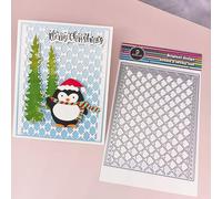 Alinacutle Metal Cutting Die Cut & Clear Stamps for Paper Craft Handmade Card Making Greeting Cards Scrapbooking & Album Arts from Alina Crafts (Rectangle Grid Layering Frame)