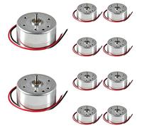 Alinan 10pcs Mini Generator Motors 3V-12V DC Motor Electric Motor for DIY Electronic Wind Turbine Generator Hand Cranked Power Model School Project Educational Physics Experiment