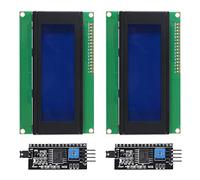 Alinan 2pcs IIC I2C TWI Serial LCD 2004 20X4 Display Blue Screen with IIC I2C Module Interface Adapter