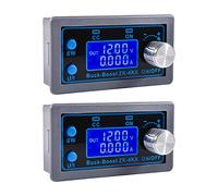 Alinan 2pcs ZK-4KX DC DC Buck Boost Converter Variable Voltage Regulator CC CV 0.5-30V 4A 5V 6V 12V 24V Power Module Adjustable Voltage Regulated Laboratory Power Supply