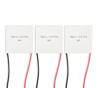 Alinan 3pcs TEC1-12704 Semiconductor Refrigeration Tablets TEC1-12704 12V 4A Heatsink Thermoelectric Cooler Cooling Peltier Plate Module 40x40MM