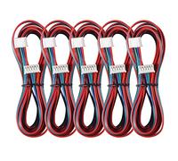 Alinan 5pcs 2M Motor Cables XH2.54 Double-Ended White Terminal Stepper Motor Cable 4pin-6pin for 3D Printer Stepper Motor Extension Cable