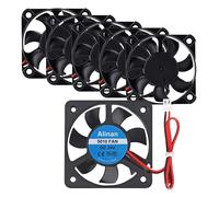 Alinan 6pcs 5010 24V Sleeve Bearing Cooling Fan 50mm Silent Cooling DC 24V 0.08A Silent Quiet DC Brushless Cooling Fan 3D Printer Cooling Fan with 2Pin Wire