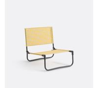Aline Low Folding Chair White/Yellow