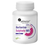 Aliness Berberine Sulphate 99% 400mg 60 Vegan Capsules Gluten Free PCOS Support