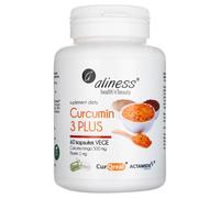 Aliness Curcumin C3 Complex Plus Piperine Black Pepper 500 mg 60 Capsules