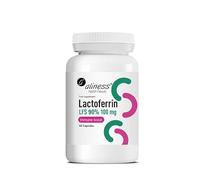 Aliness Lactoferrin Capsules for Liver & Bones Health - LFS 90% Liver Support Supplements for High Iron Levels - 60 Lactoferrin Capsules for Healthy Immune System. 30 Day Supply.