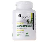 Aliness Natural Ashwagandha 9%, Withania Somnifera, 100 Vegan Capsules, Adaptogen