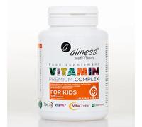 Aliness Premium Vitamin Complex Tablets for Children, 120 Tablets, 23 Vitamins and Minerals, Vegan, Gluten Free, for Children Aged 3 and Older