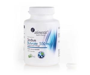 Aliness Sodium Butyrate 100 Capsules - Gut Health Supplements with Microcapsule Technology - IBS Relief Supplement for Men & Women - (Butyric Acid)