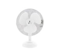 ALINI 12 Inch Desk Table Fan 3 Speed 40W Oscillating Freestand Cooling Fan WHITE