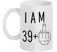 ALINK 40th Birthday Gift Ideas, Funny Turning 40 Year Old Gift for Men and Women as a Birthday Celebration Cup,Best Gift for Mum, dad, Teacher or Anyone 11 oz Coffee Mug (39+)