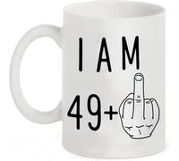 ALINK 50th Birthday Gift Ideas, Funny Turning 50 Year Old Gift for Men and Women as a Birthday Celebration Cup,Best Gift for Mum, dad, Teacher or Anyone 11 oz Coffee Mug (49+)
