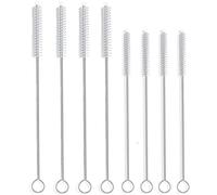 ALINK Extra Wide Drinking Straw Cleaning Brush Kit, Pack of 8, 4-pcs 9" x 12 mm Cleaner for Boba Smoothie Straws, 4-pcs 7.5" x 7 mm Cleaner for Stainless Steel Tumbler Straws