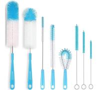 ALINK Long Handle Bottle Cleaner Set - Wine/Beer, Sports Water Bottles, Plus Kettle, Straw Brush