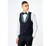 Alino Printed Tuxedo Dinner Waistcoat XPOSED Green 42