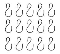 ALINREDBX 50Pcs 1.8inch S Hooks Mini S Hooks for Hanging Plants Black S Hooks Non Slip Metal Small S Shaped Hanger for Hanging Closet Garden Clothes Jewelry Pot Cups Towels
