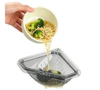 ALINUOYQ 1 PCS Magnet Corner Sink Drainer, Corner Sink Strainer Basket Kitchen Triangle Drainage Holder, Corners Sinks Drainer Basket for Kitchen Cooking Fruits Vegetables Foods Waste
