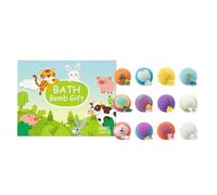 ALINUOYQ 12 PCS Bath Bombs with Toy Inside, Surprise Bath Bombs for Kids, Colorful Bubble Bath-Fizz with Surprise Inside Natural Land & Sea Handmade Playings for Women Girls Boys