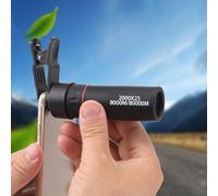 ALINUOYQ 2000x25 Monocular Telescope Mini Pocket Telescope Waterproof Birdwatching Telescopes with Phone Clip HD Monocular Scope for Camping Hunting