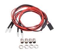 ALINUOYQ 4pcs RC Model Car 3mm 4 LED Light Kit for 1/12 1/18 1/10 1/8 Axial Scx10 Traxxas