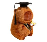 ALINUOYQ Capybara Plush Graduation Gifts for Her Him 2025, 25cm Cartoon Capybara Plushies with Graduation Cap Stuffed Animal Plush Doll Toys Cute Kawaii Plush for Boys Girls
