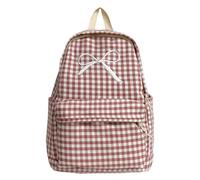 ALINUOYQ Checkered Backpack, Preppy Backpack, Cute Knapsack Campus Bookbag, Stylish Campus Backpacks for Shopping Dating Use