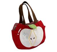 ALINUOYQ Cute Cartoon Bag Fruit Shape handbags Fun Purse Corduroy Fruit Shaped Tote Bag Novelty Purses for Women