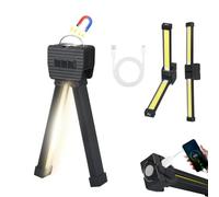 ALINUOYQ Gym Lighting Posing Lamp, Portable LED Posing Lights for Bodybuilding, 7th Gear Dimming & 180 Degree Folding USB Rechargeable Gym Lamp, Handheld Fitness Light for Outdoor & Home