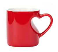 ALINUOYQ Heart-Shaped Colour Changing Mug, Heat Changing Mug, Multi-Purpose Heat Colors Change Beverage Cups for Valentines Day Anniversary Wedding Proposal