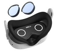 ALINUOYQ Lens Protector for Me-ta Quest 3S, Anti-Blue Light Lenses Anti-fogging Anti-Scratch Ring Lenses VR Headset Mirror for Me-ta Quest 3S VR Glasses VR Accessories