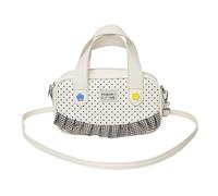 ALINUOYQ Polka Dot Purse, Single-shoulder Bag with Adjustable Shoulder Straps, Y2k Shoulder handbags for Teens Girls, Crossbody Bag with Lace for Travel Dating Shopping Commuting