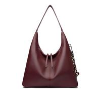 ALINUOYQ Slouchy Hobo Bag Large Leather Tote Bag for Women Shoulder Purse Soild Color Trendy Casual handbags