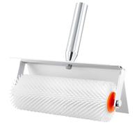 ALINUOYQ Spiked Roller Self Levelling, Spiked Screeding Compound Roller with 21mm Needles, Self Leveling Concrete Tools with Splash Guard for Eliminating Bubbles Ensuring Smooth Finishes