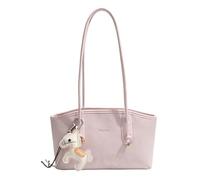 ALINUOYQ Vintage Tote Bag, Large Capacity Shoulder Bag with Pendant for Mother Day Gift, Leather Women's Tote Handbags