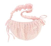 ALINUOYQ Women Retro Crossbody Crescent Bag Polka Dot Pleated Dumpling Bag Vintage Small Shoulder Bag