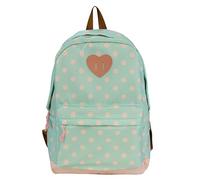 ALINUOYQ Y2K Polka Dot Backpack, Nylon Preppy Backpack with Double Zipper, Cute Polka Dot Bookbag, Rucksack Outdoor Travel