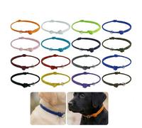 Alinw 16 Pcs Puppy ID Collars, Adjustable Identification Collar, Puppy ID Whelping Collars Puppies Bands for Newborn Kitten, Dogs Pets Multi Coloured (M)