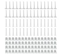 Alinw 1600 Pcs Clear Earrings for School, Plastic Clear Studs Invisible Earrings Earring Retainers for School, Earring Backs & Ear Pins for School DIY (400 Pairs, 2 Style)