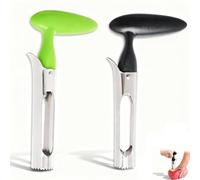 Alinw 2 Pcs Apple Corer and Slicer, Apple Cutter Pineapple Slicer Peeler and Corer Remover Machine Stainless Steel (Green, Black)