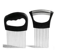 Alinw 2 Pcs Onion Holder for Slicing, Onion Slicer Holder Fork Cutter for Vegetable Fruits Slicer, Tomatoes Potatoes Meat Tenderizer, Kitchen Appliance Gadget Utensils