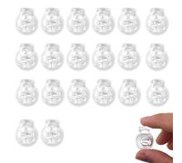 Alinw 20 Pcs Toggles for Drawstrings, Roman Blind Clips, Plastic Cord Lock Stopper End Spring Stop, Roman Blind Clips, Small Single Hole Drawstring Toggle for Drawstring Clothing, Camping Bag