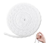 Alinw 40 Yards White Laces, Lace Ribbon for Crafting, White Lace Ribbon Trim for Sewing, Wedding DIY Gift Wrap Multiple Projects - from Dress Trims to Gift Decorations