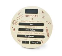 Alinw First Day of School Board, My First Day at School Chalkboard Sign Photo Prop Gifts Suitable for Ages 14 and Up (25CM X 25CM)